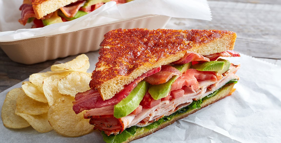 Inside Out Grilled Cheese California Club Sandwich