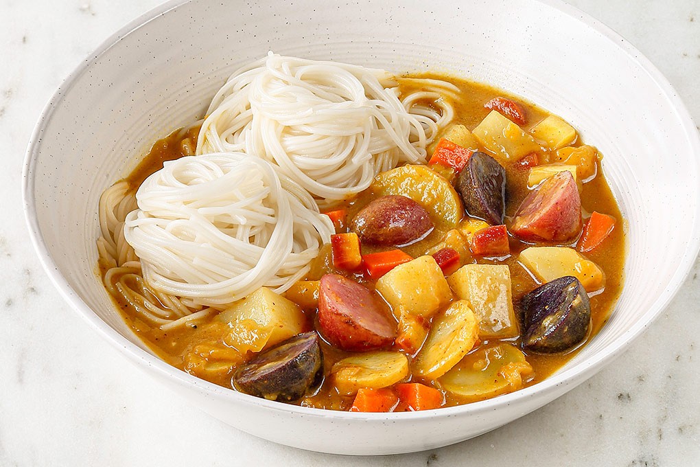 Idaho® Potato Curry and Noodles