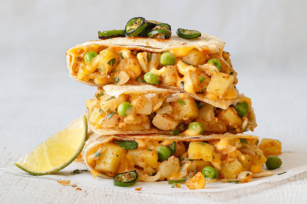 Idaho® Potato Samosadilla and Cilantro Lime Chutney