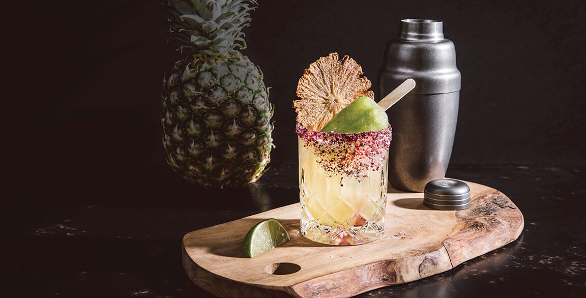 Spiced Pineapple Mezcal Margarita