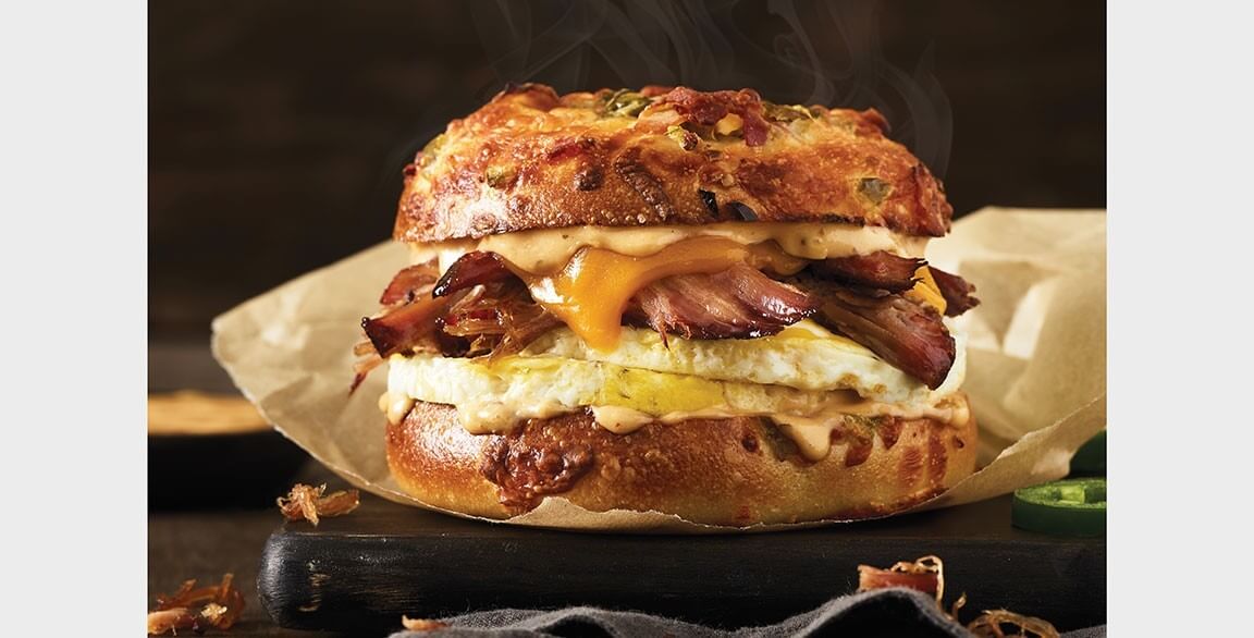 Texas Brisket-Egg Sandwich