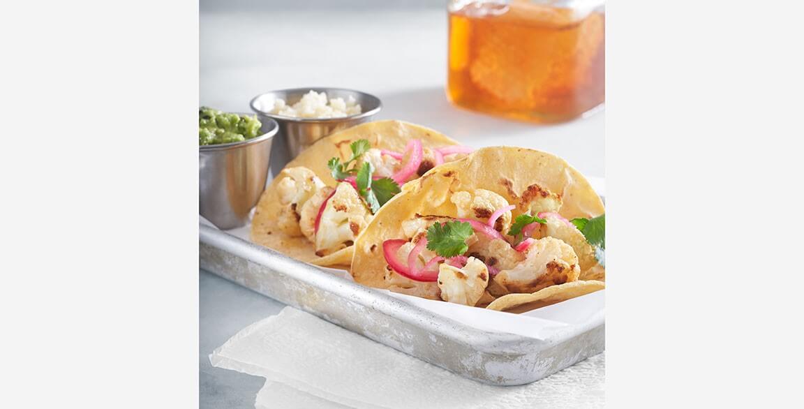 Burnt Honey-Lime Cauliflower Tacos