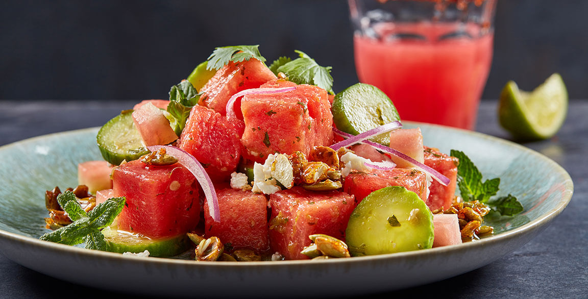 Smoked Watermelon Salad