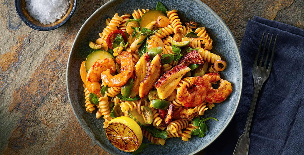 Smoky Seafood Barilla Pasta Salad