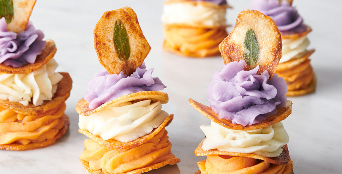 Red, White and Blue Idaho® Potato Stacks