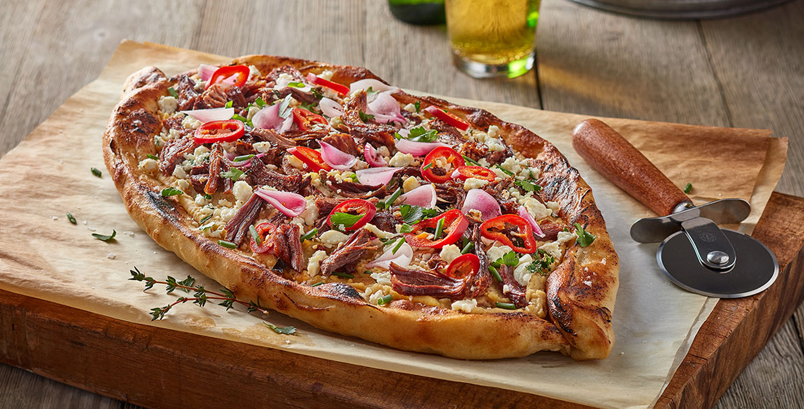 Wood-Fired Beef Pide