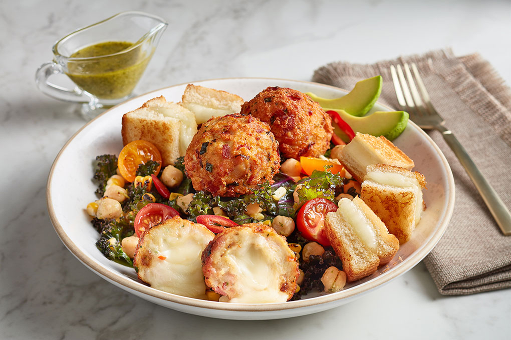The Ultimate California Mozzarella Meatball Salad
