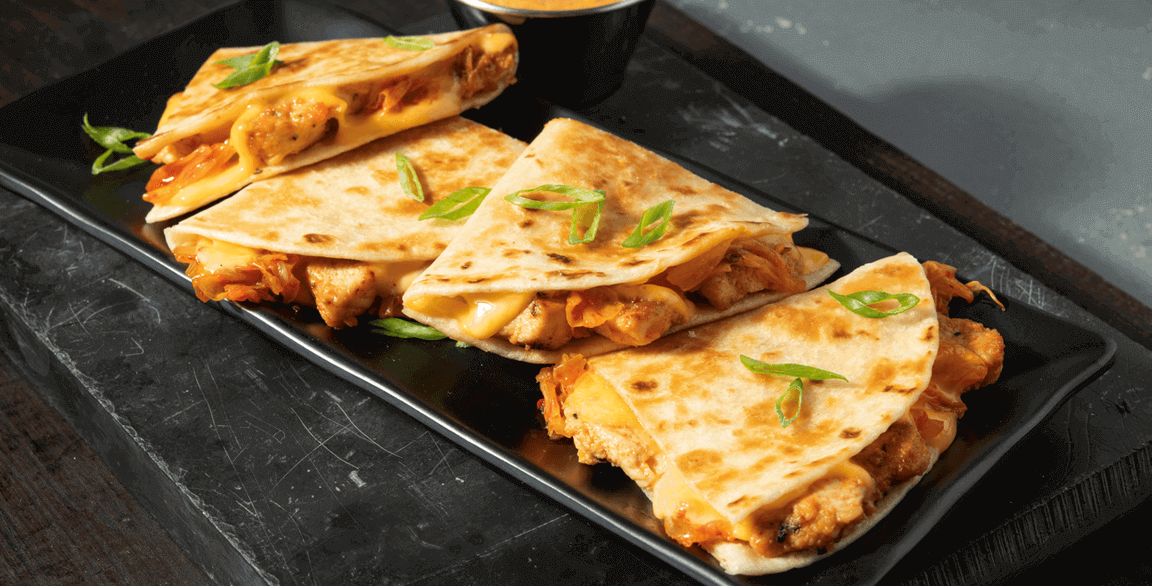 Fiery Fusion: Korean Quesadilla