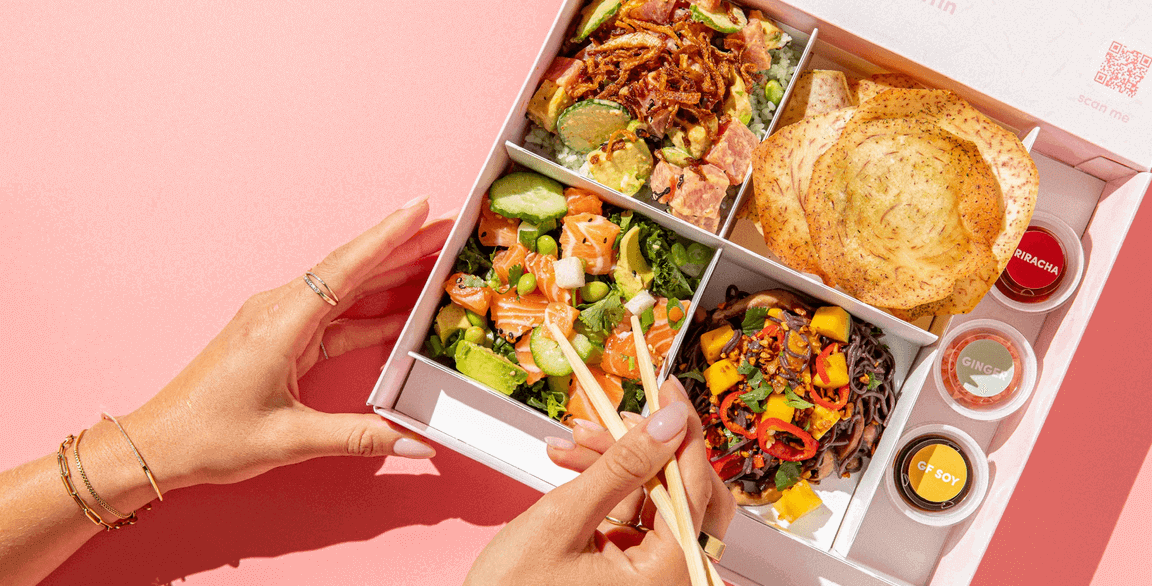 From Bowl to Box: Salmon & Tuna Poke