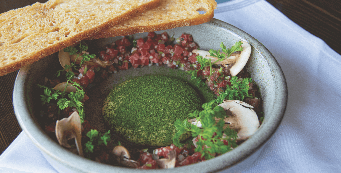 Going Green: Wagyu Beef Tartare