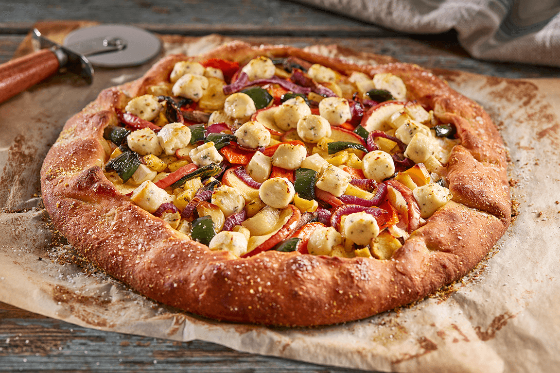 Roasted Root Vegetable Pizza Galette with Boursin® Garlic & Fine Herbs