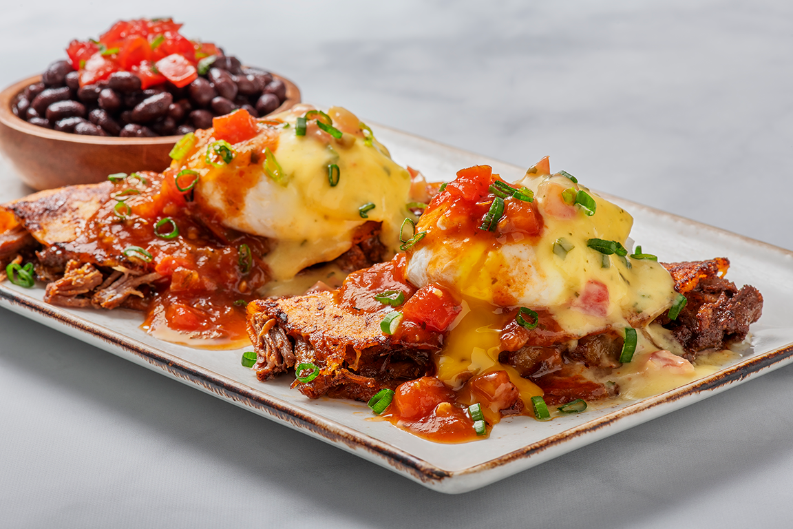 You Had Me at Hollandaise: Barbacoa Quesadilla Benedict