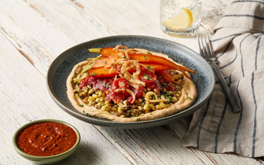 Moroccan Harissa Grain Bowl Recipe courtesy of Michael Boyer | Sponsor: SupHerb Farms