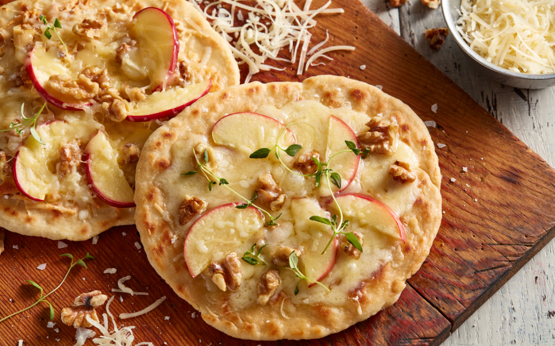 Fontina, Apple and Walnut Piadina with Thyme Recipe courtesy of Christian Hallowell