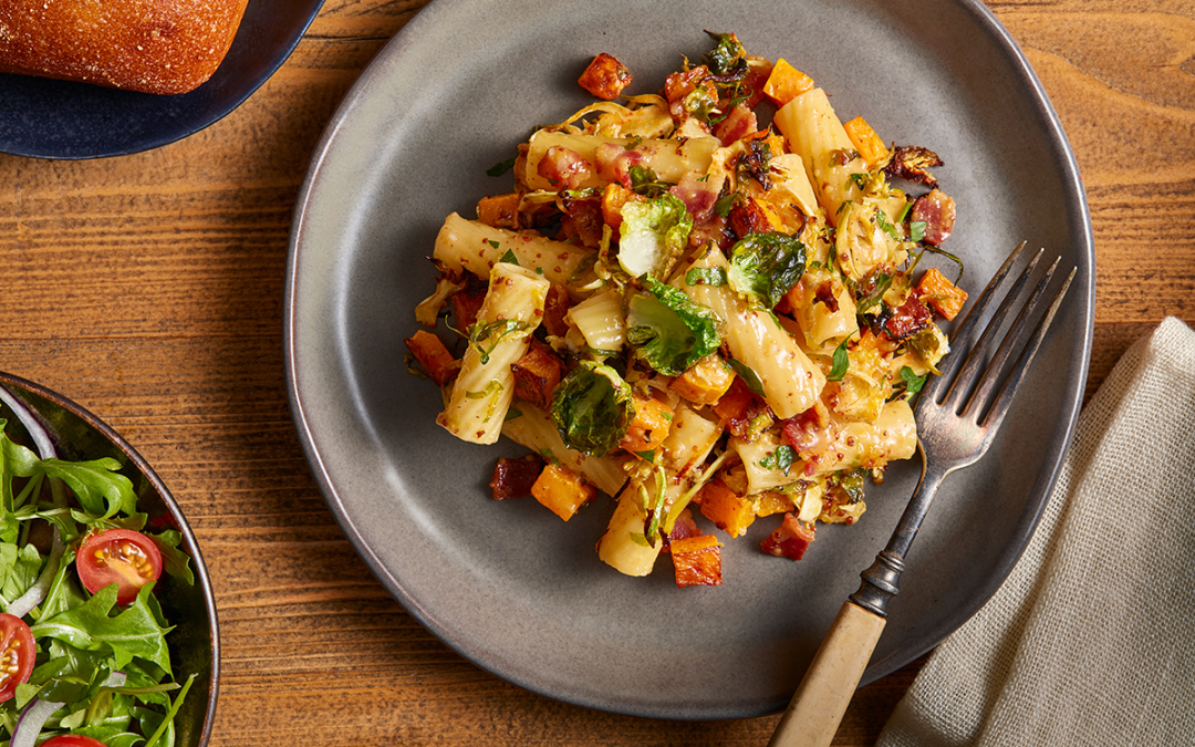 Honey-Roasted Squash & Barilla® Rigatoni Recipe courtesy of Jess Bograd | Sponsor: Barilla