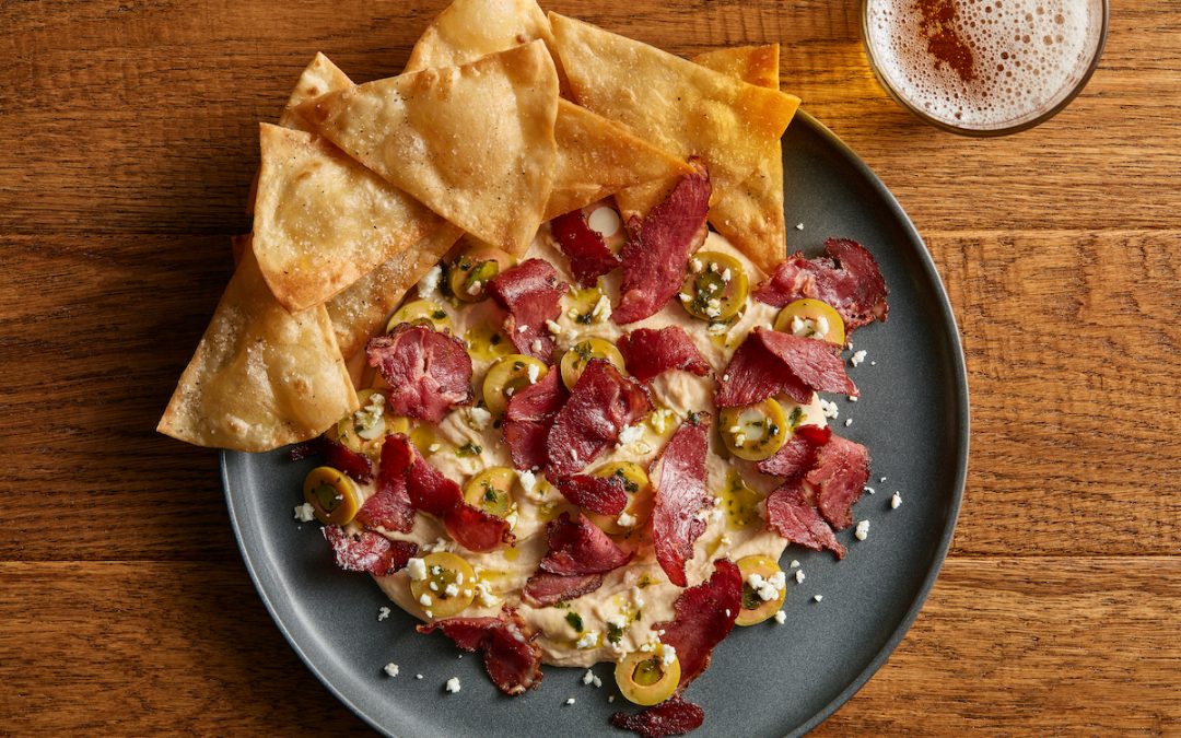 White Bean Hummus with Aussie Select Tikka Masala Lamb Recipe courtesy of Michael Slavin | Sponsor: Aussie Select®