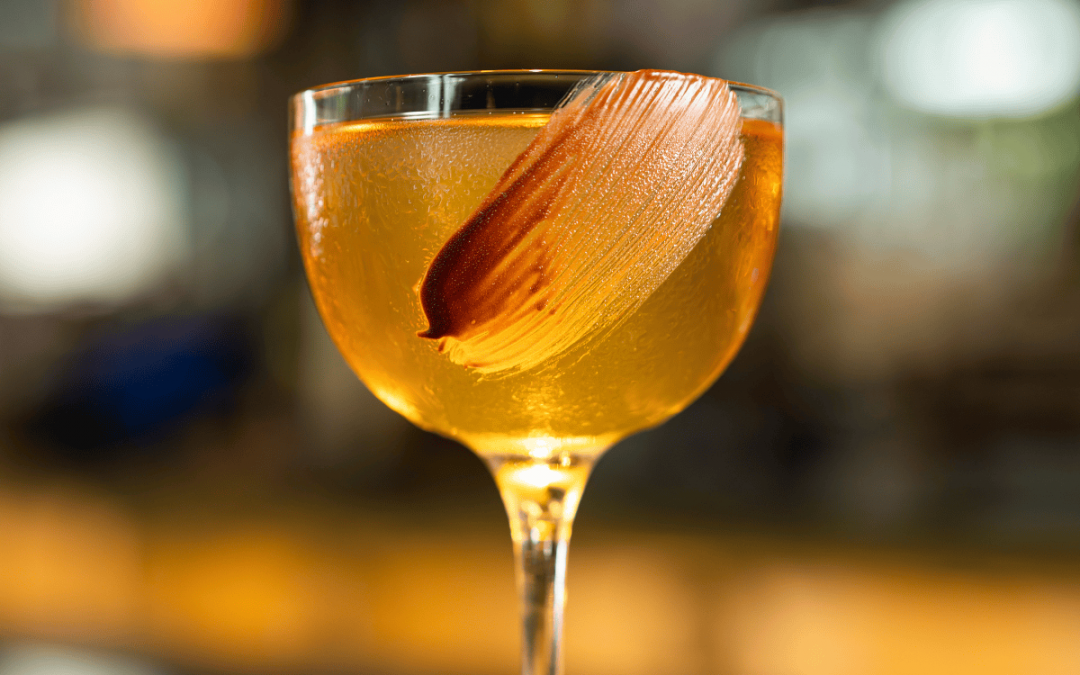 Banana-Infused Sherry Cocktail Spago |  Based in Beverly Hills, Calif.