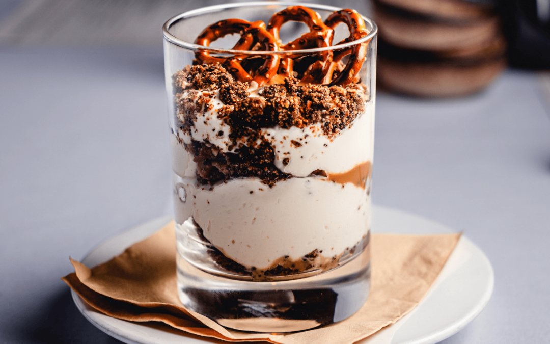 Creamy and Crunchy Pretzel Parfait LoLa 41 | Based in Nantucket, Mass.