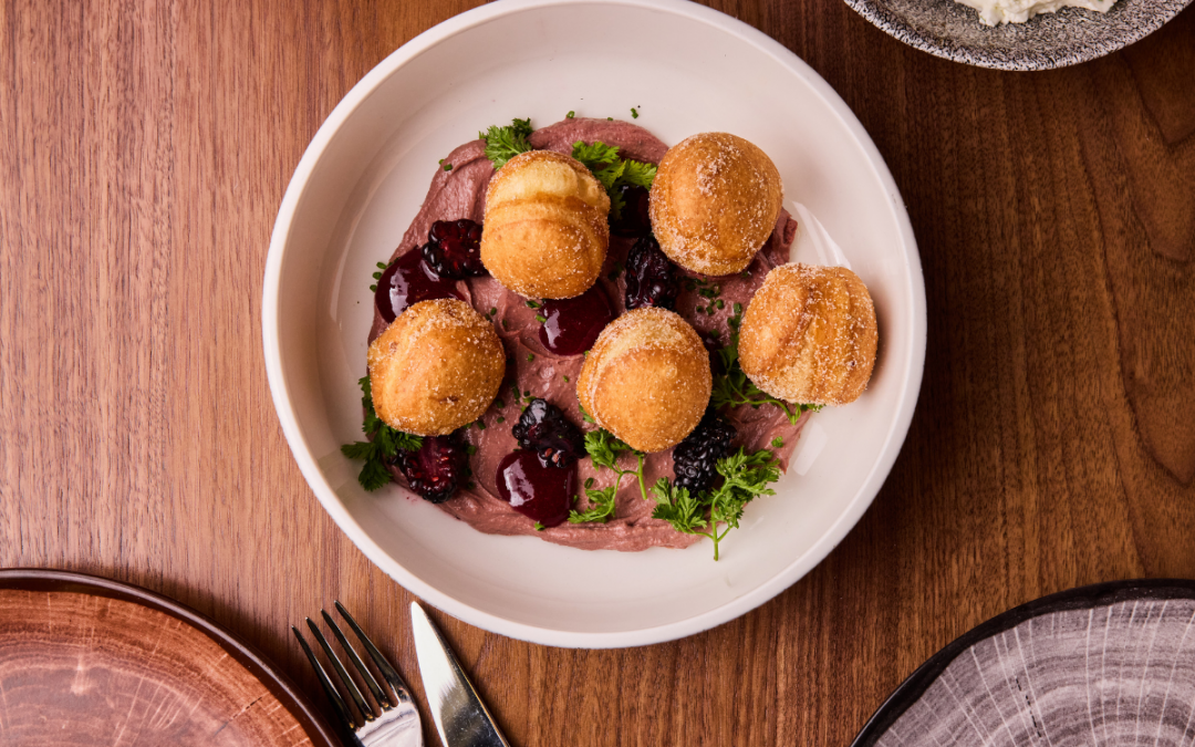 Sweet, Spice-Infused Chicken Liver Mousse—and Donuts Sekoya Lounge & Kitchen | Palo Alto, Calif.