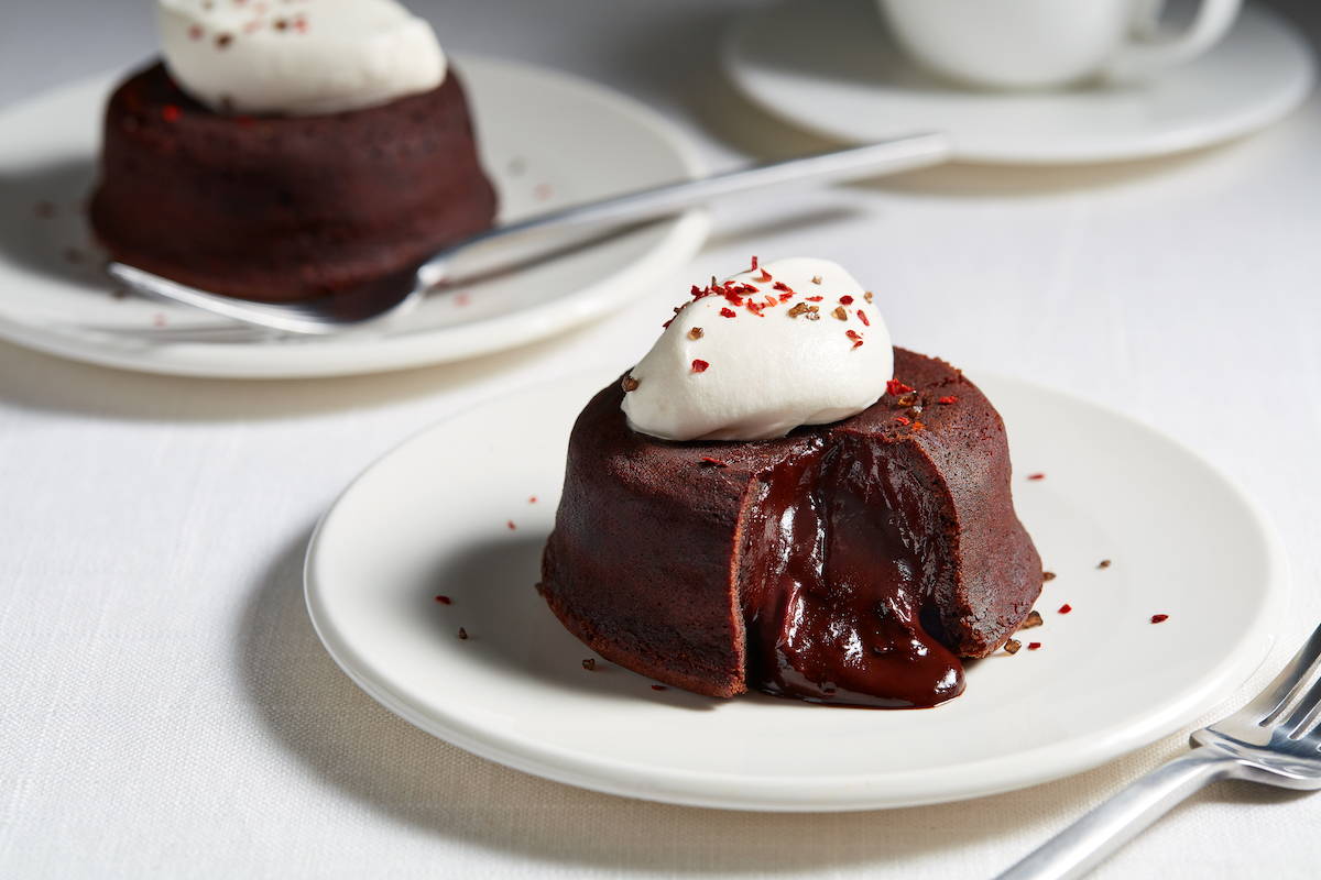 8. Ghirardelli® Chocolate Lava Cakes with Smoked Sea Salt