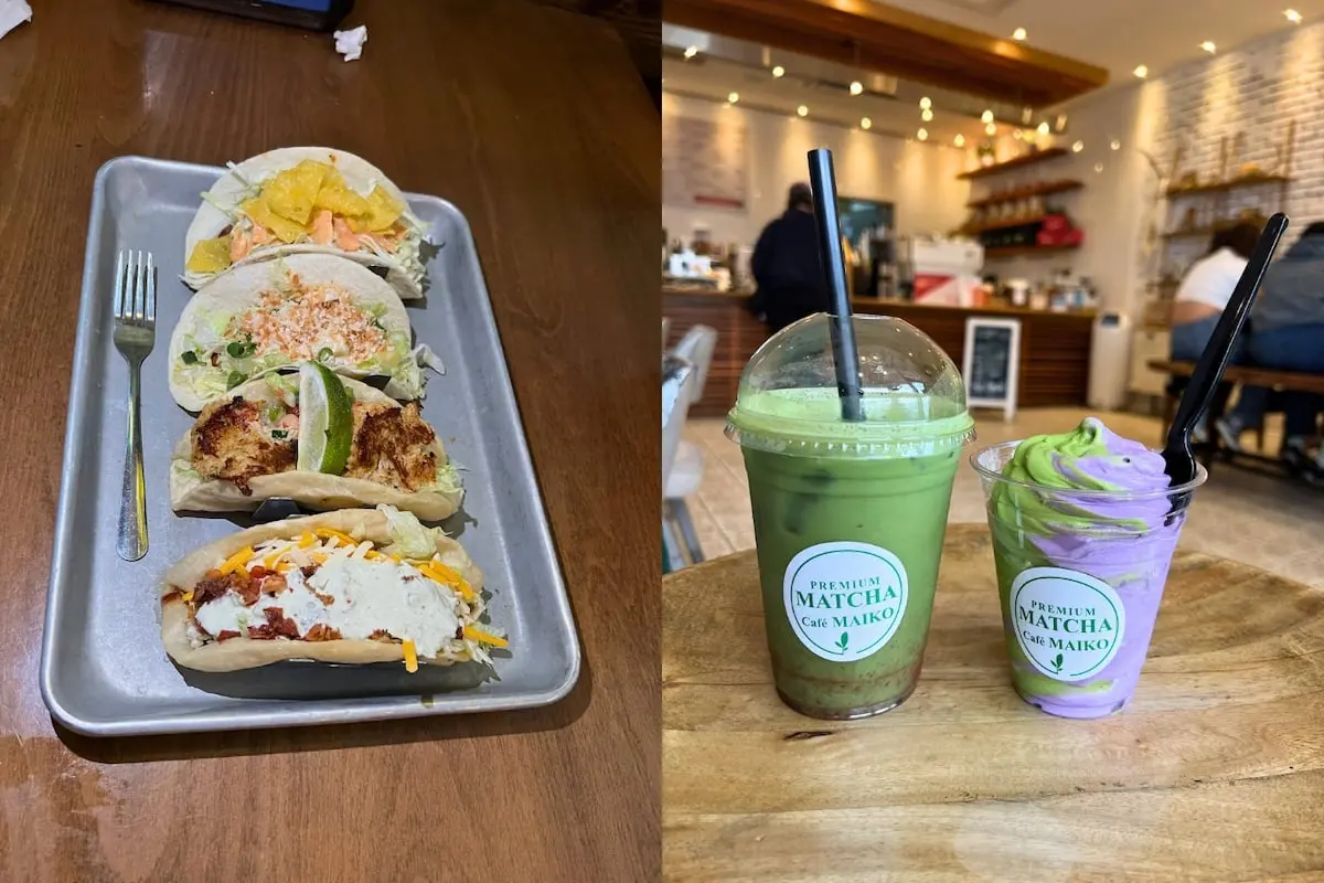 Stops 5 and 6: Tacos 4 Life and Matcha Café Maiko