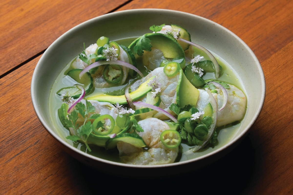 Fresh as Spring Aguachile and Shrimp