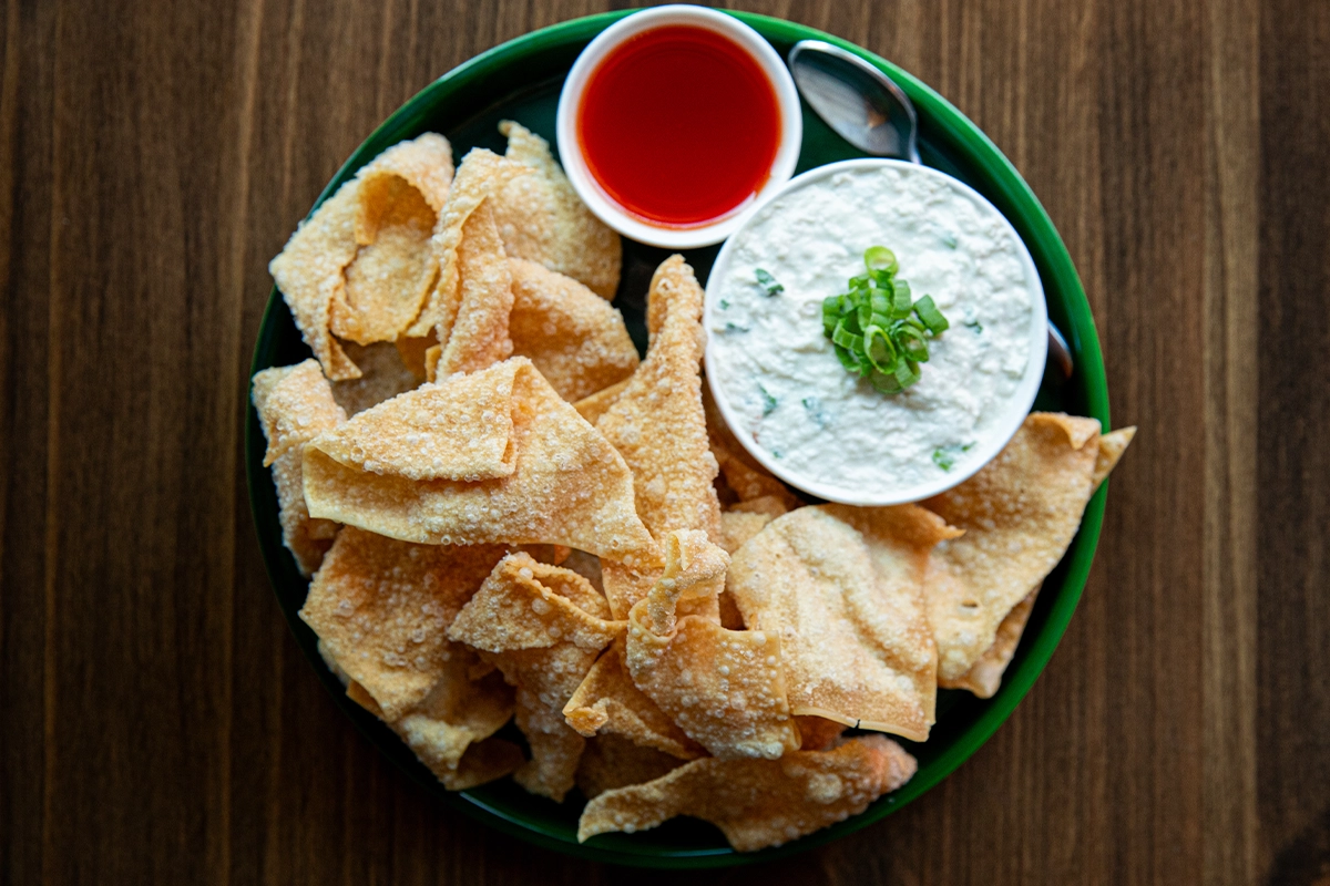 An Upscale Spin on Crab Rangoons