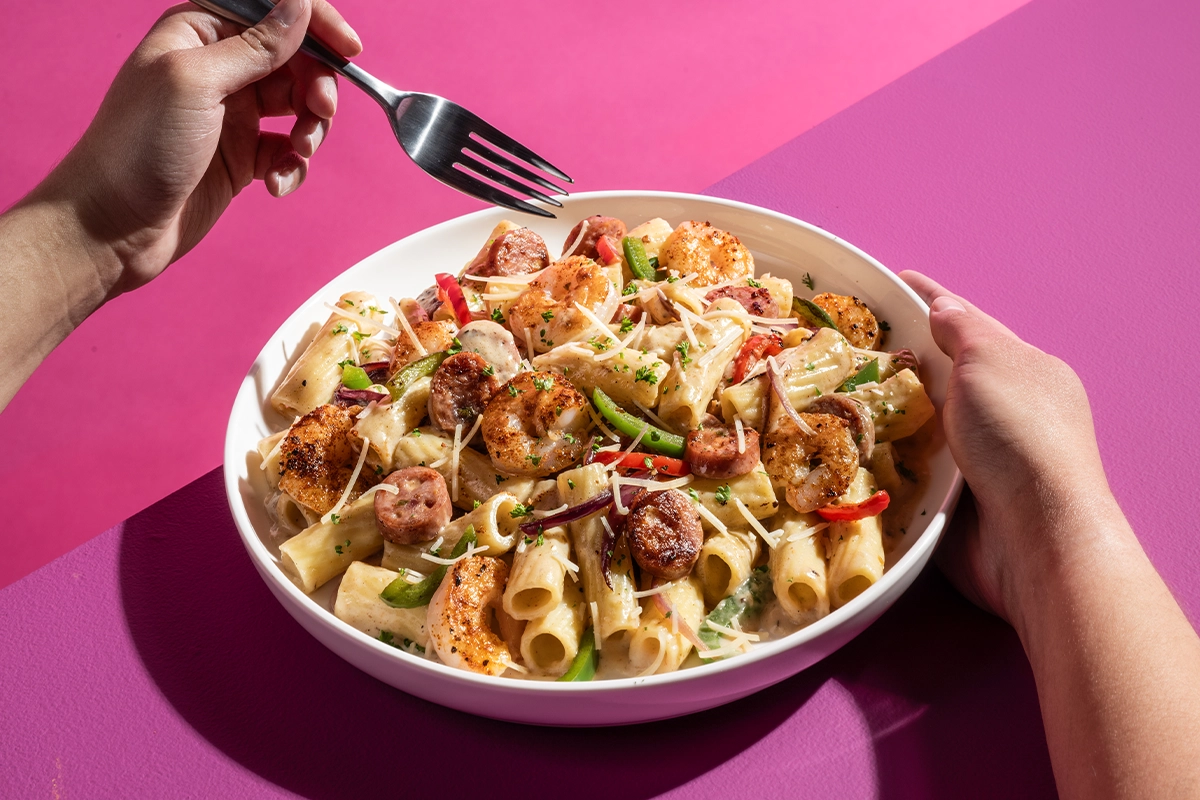 Cajun-Inflected Shrimp Alfredo