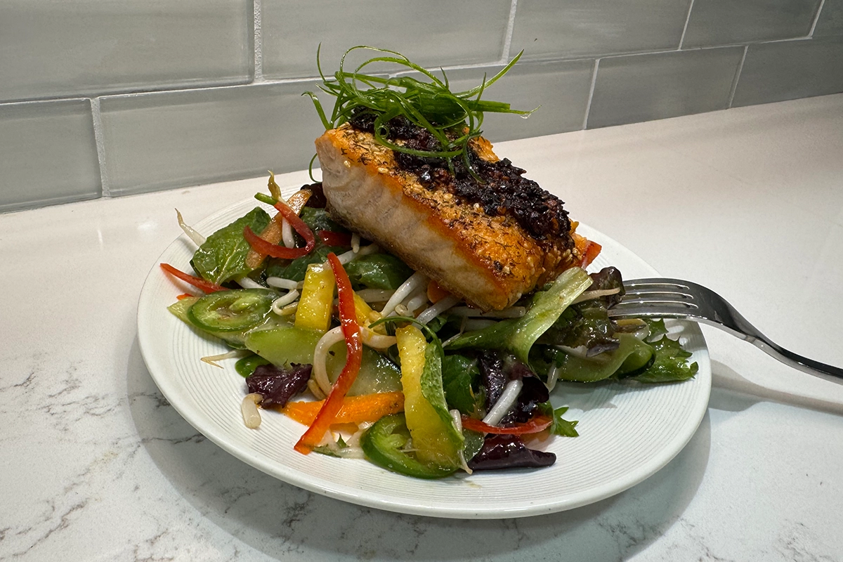 This Salmon Salad Balances Umami and Heat