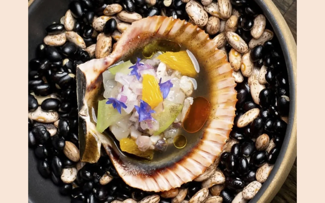 Coastal Roots Salsa negra is a natural pairing for seafood