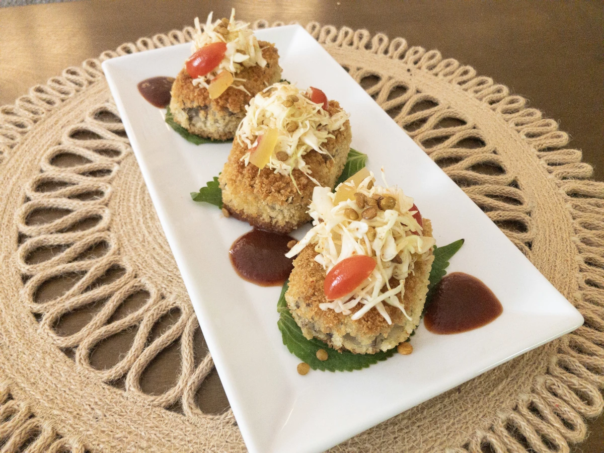Nikujaga-Style Lentil Korokke